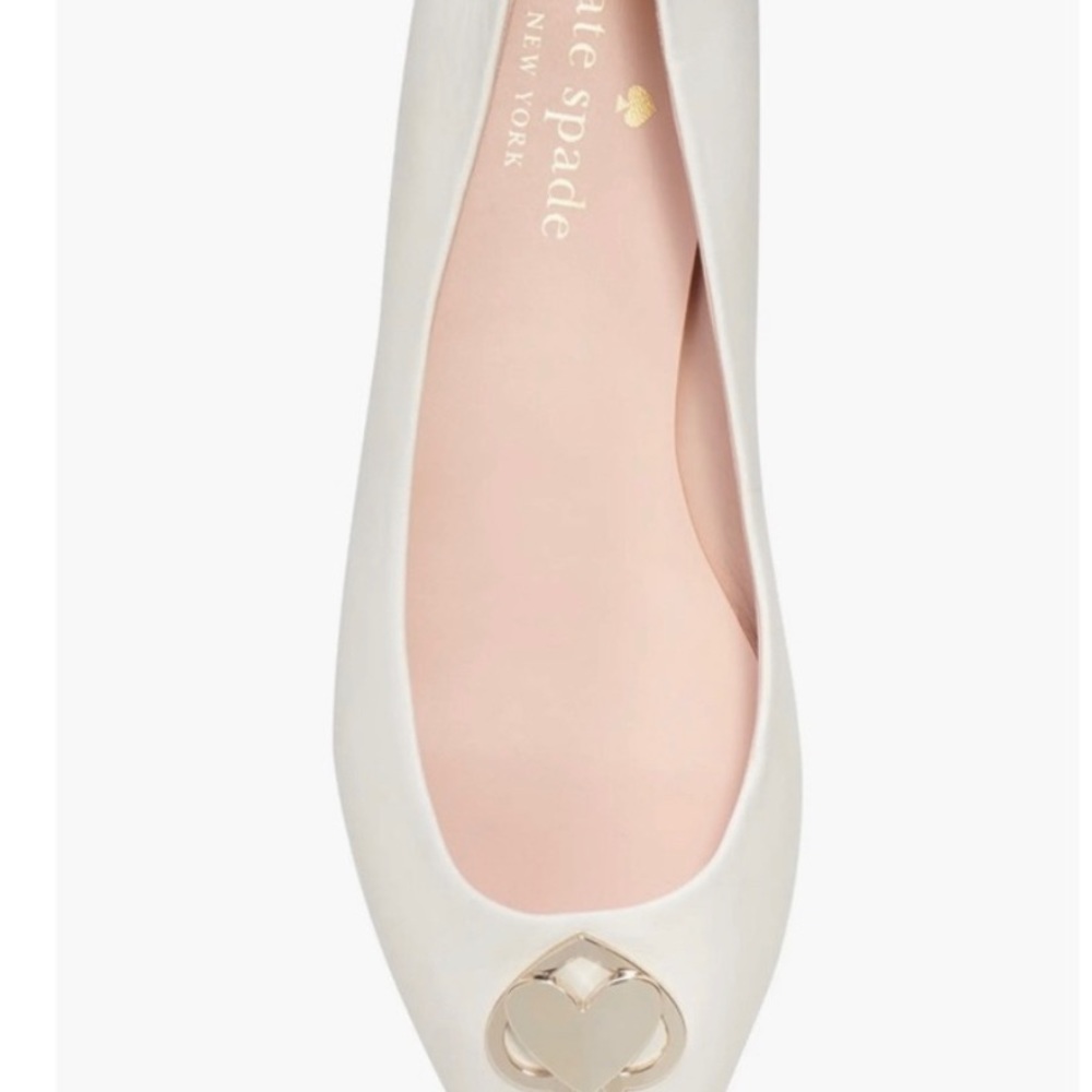 Kate Spade lenora flat leather shoe new in box size 7.5 new !